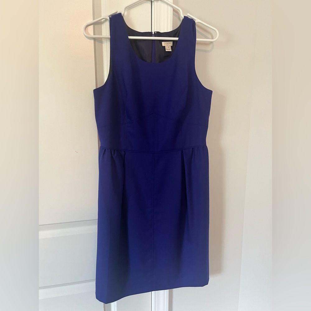 J Crew size 8 Beautiful blue/purple dress with pockets